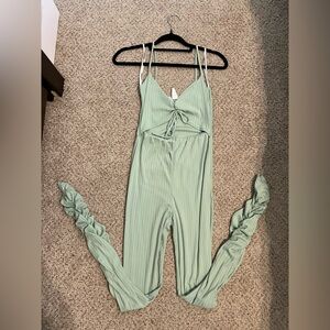 Mint Green Strappy Jumpsuit